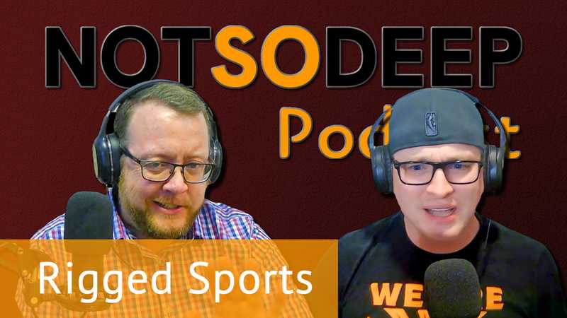 Thumbnail for the podcast episode titled Are Profession Sports Rigged?